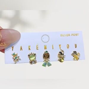 Princess and the Frog Themed Stud Earrings
